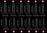 Square - 3XL - Half Cover - Soft Gel Nail Tips - 240pcs - Clear