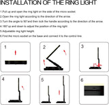 Ring Light with Build in Stand - 12" (29cm) - With Phone Holder - Y2