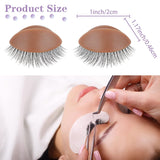 Mannequin Practice Head Replacement Eyelids - 3 Pairs - Dark Skin