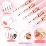 Drawing / Striping Brush - 1pcs - Pink