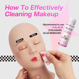 Mannequin Practice Head - For Lash Extensions & Makeup Training - Light Skin