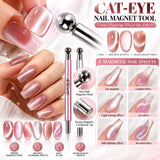 Cat Eye Magnet - 3 in 1 Double-Ended Cylindrical & Ball Magnetic Pen