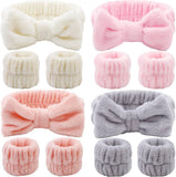 Facial Cleansing - Wrist Bands & Bow Headband - Set