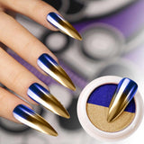 Solid Chrome Powder - Dual - Blue & Gold - #3