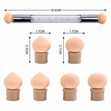 Double Ended Ombre Sponge Brush with 4 Replacement Sponges