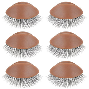 Mannequin Practice Head Replacement Eyelids - 3 Pairs - Dark Skin