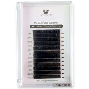 Premium False Eyelashes - Individual - 0.10 C - 15mm