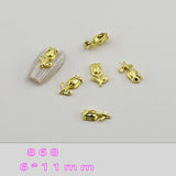 Metal Floral Nail Charms - 10pcs