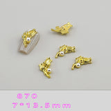 Metal Floral Nail Charms - 10pcs
