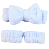 Facial Cleansing - Wrist Bands & Bow Headband - Set