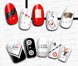 Nail Sticker - LV / Cards / Poker - (CA-694)