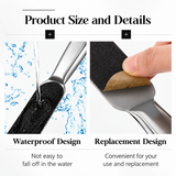 Pedicure Foot File - Stainless Steel - File & 12 Replacement Pads