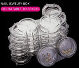 Empty Clear Rotate Container - 6 x 2 pcs