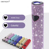 Mini Hand UV LED Light / Lamp - 3W - UV Torch with Stand - Rechargeable - Heart Rhinestones