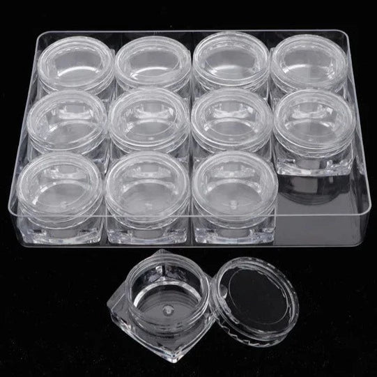Empty Container with Base - 12pcs Set