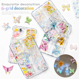 Nail Decoration - Mixed Bows, Starfish & Butterflies - 6 Grid Box