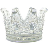 Crown Glass Brush Holder