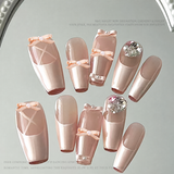 Nail Decoration - Ballet Ribbon Bows & Collar Bars - 10pcs