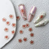 3D Ice Flower Nail Rhinestones - 20pcs Mix Colours