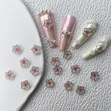3D Ice Flower Nail Rhinestones - 20pcs Mix Colours