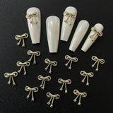 Alloy Bow Tie Rhinestones 10pcs