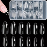 Almond - Medium - Full Cover - Clear - Nail Tips - 240pcs