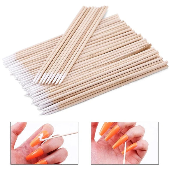 Wooden Cotton Swab - 100pcs