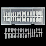 Coffin - Short - Full Cover - Soft Gel - Clear Matt - Nail Tips - 300pcs - M071