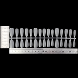 Coffin - Medium - Full Cover - Soft Gel - Clear Matt - Nail Tips - 300pcs - M085