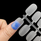 Squoval - Medium - Full Cover - Soft Gel - Clear Matt - Nail Tips - 300pcs - M074