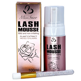 Lash Mousse - Mild & Non-Irritating - 100ml + Lush Cleaning Brush