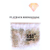 Rhinestones - Flatback - AB Silver