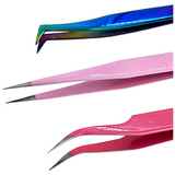 Eyelash Extension Tweezers - 3pcs set - Set A