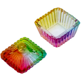 Acrylic Glass Cup with Lid / Dappen Dish - Colourful