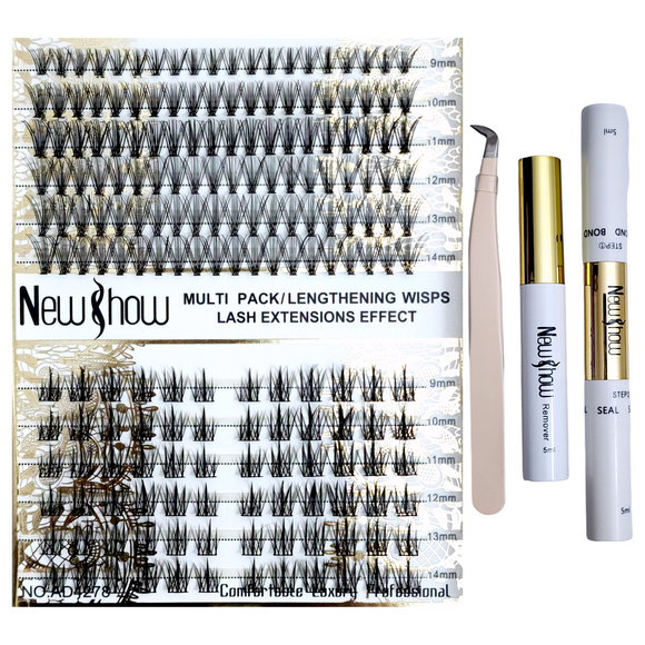 Eyelash Extension Set - Knot Free Eyelashes - 20P+TD13-D-Mix