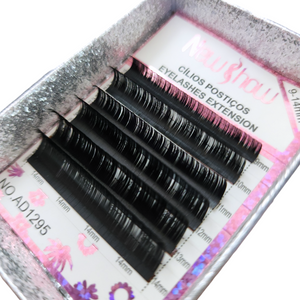 False Eyelashes Extension - Individual - Mix Size - 9-14mm - 0.07D