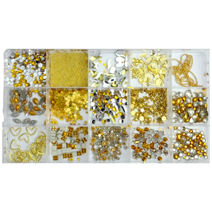 Nail Decoration - Mix 18 Grid - Gold