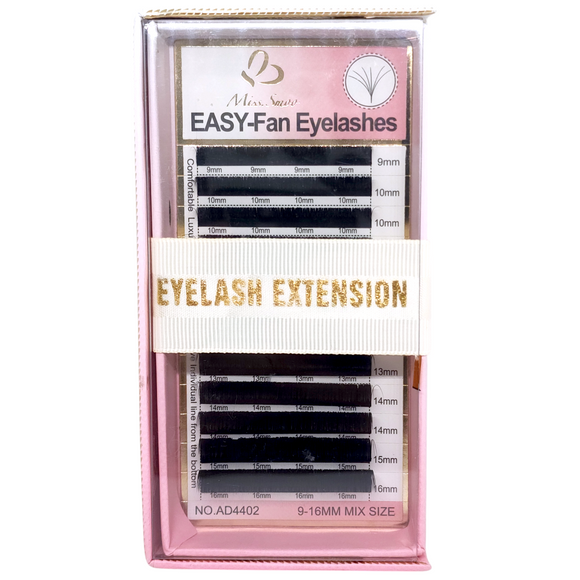 Eyelash Extension - Easy-Fan - 0.07CD - Mix