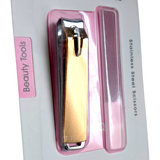 Nail Clipper & Crystal Glass Nail File - Set