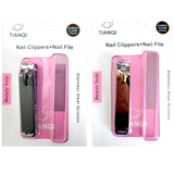 Nail Clipper & Crystal Glass Nail File - Set