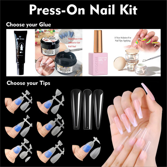 DIY Press-On Nail Kit - Choose your Tips & Glue