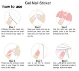 UV Gel Nail Wraps - JT-011 - 22 Tips