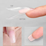 Nail Extension Re-Usable - Sandwich Dual Form - 140pcs/15 Sizes - Almond