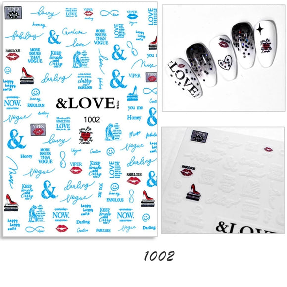 Nail Sticker - (JO-1002) - Love