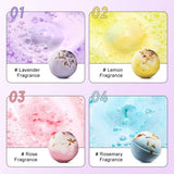 Sadoer - Bath Bombs - Dried Flowers - 4 x 100g