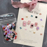 Bows Nail Decoration - Mini Bows - Mix Colours - 100pcs