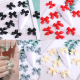 Bow Nail Decoration - Mix Colours - 100pcs