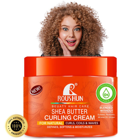 Roushun - Curling Cream - Sea Butter - Sulfate Free - 350ml