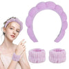 Facial Cleansing - Wrist Bands & Headband - Set