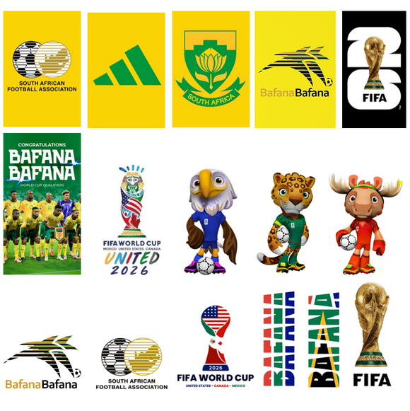 Water Decals - Bafana Bafana World Cup 2026